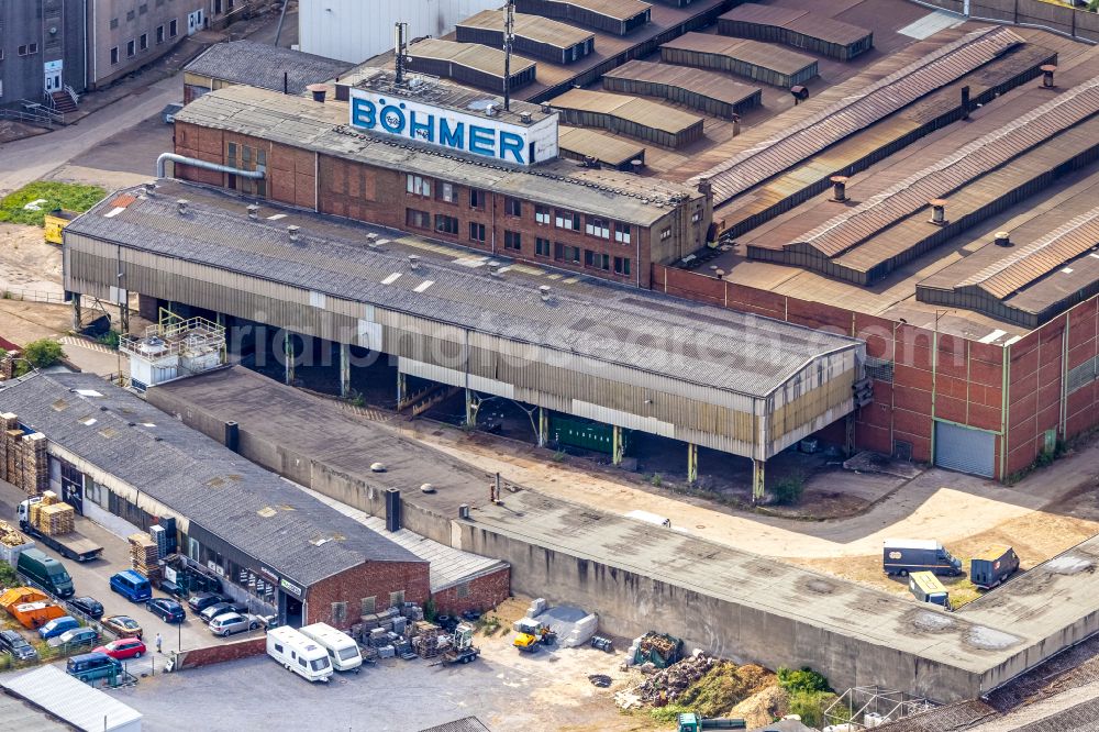 Aerial image Witten - Company grounds and facilities of the former Boehmer Iron Works in Witten in the state of North Rhine-Westphalia