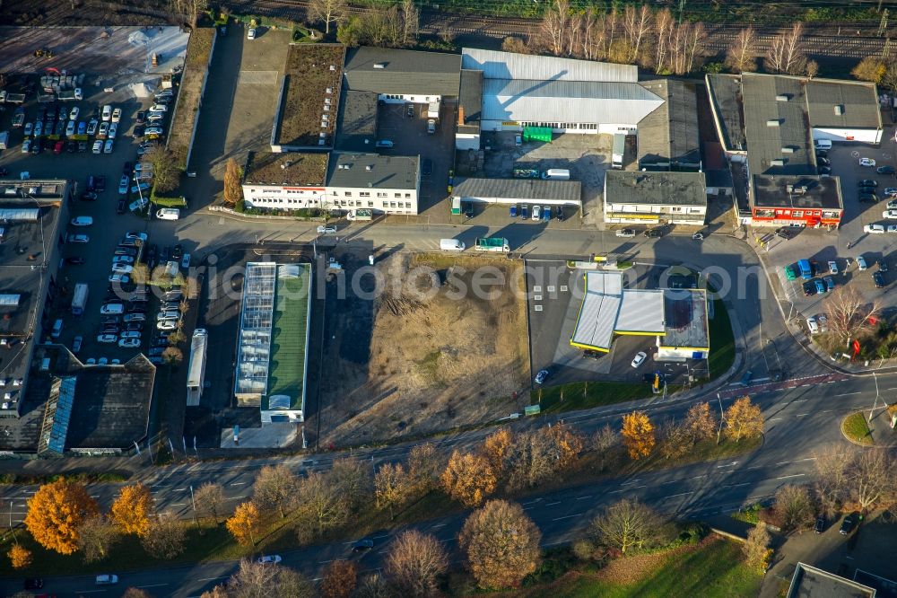 Aerial image Gelsenkirchen - Company grounds and facilities of Fahrzeug-Werke LUEG AG in Gelsenkirchen - Buer in the state North Rhine-Westphalia