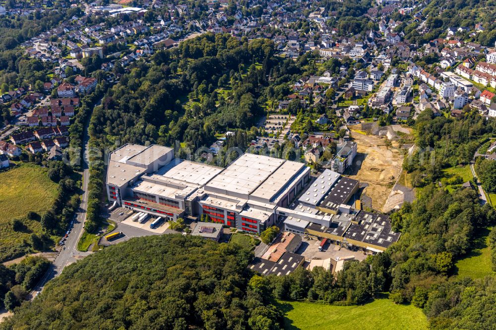 Ennepetal from above - Premises of febi bilstein in the East of Ennepetal in the state of North Rhine-Westphalia