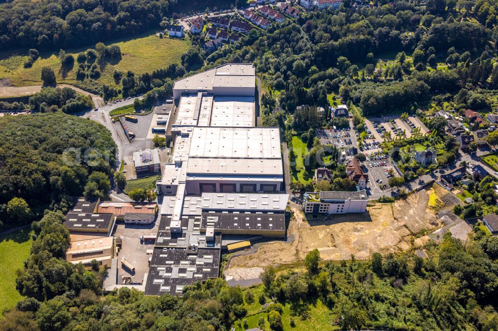 Ennepetal from the bird's eye view: Premises of febi bilstein in the East of Ennepetal in the state of North Rhine-Westphalia