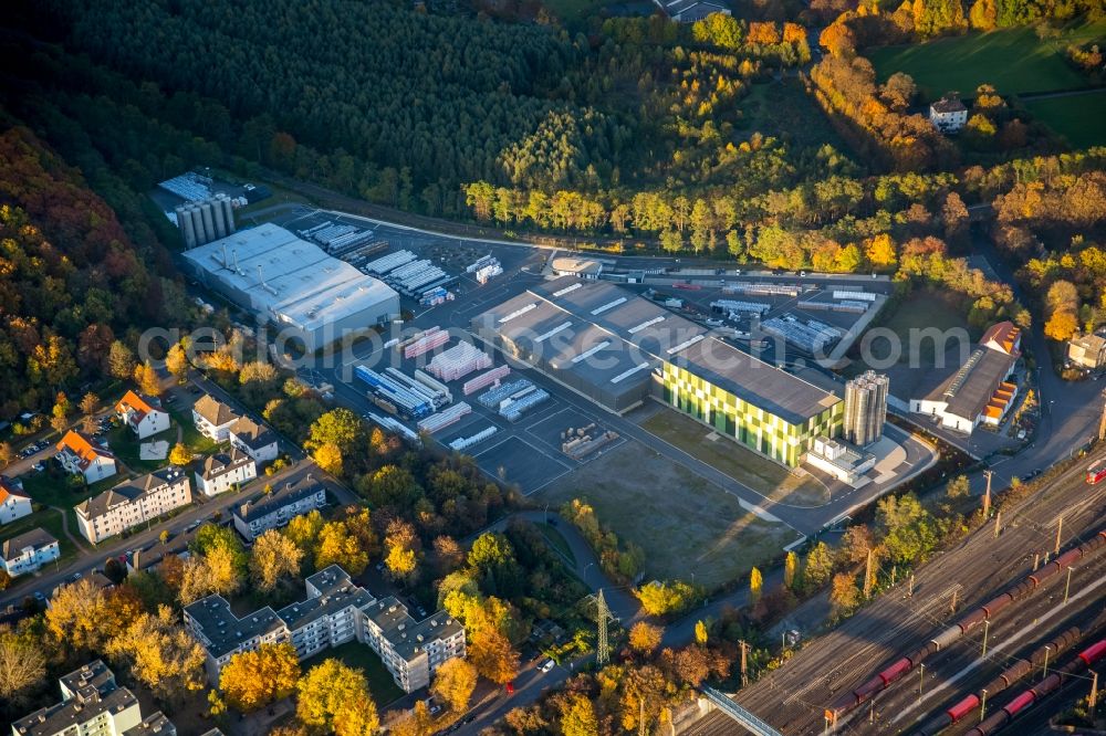 Aerial photograph Hagen - Company grounds and facilities of the company Doerken in Hagen in the state North Rhine-Westphalia