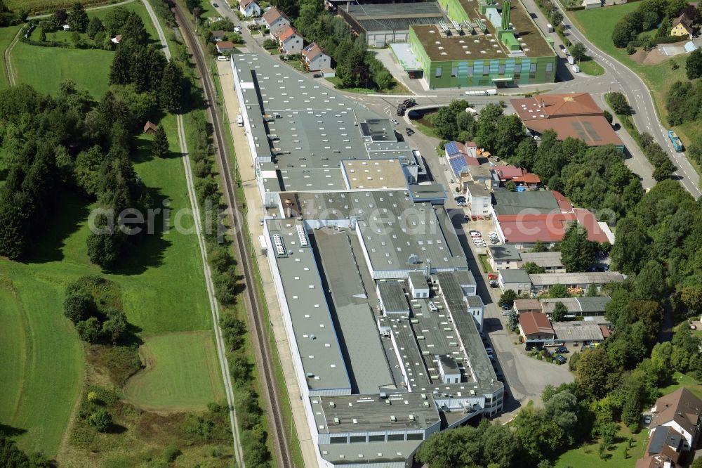 Aerial photograph Sulzbach an der Murr - Company grounds and facilities of Firma Erkert HES-Praezisionsteile in Sulzbach an der Murr in the state Baden-Wuerttemberg