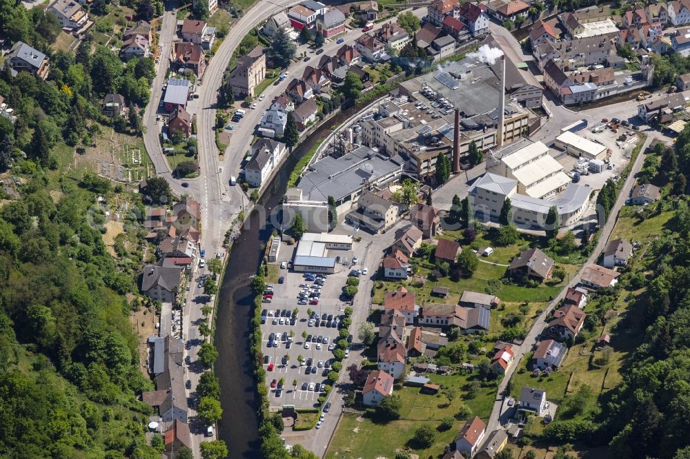 Aerial image Neuenbürg - Company grounds and facilities of in Neuenbuerg in the state Baden-Wurttemberg, Germany