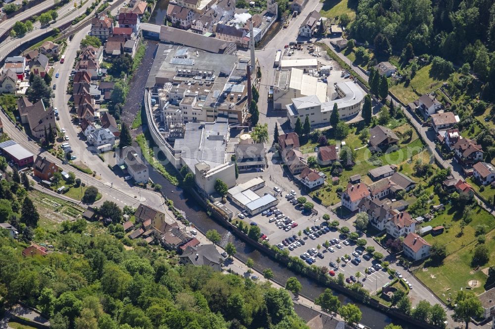 Neuenbürg from above - Company grounds and facilities of in Neuenbuerg in the state Baden-Wurttemberg, Germany