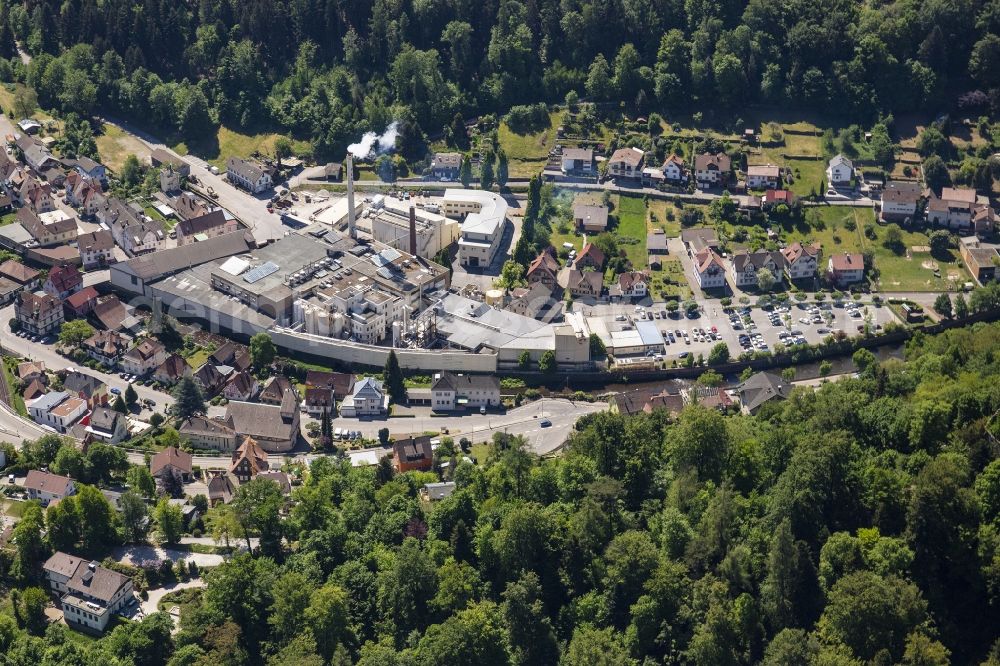 Neuenbürg from the bird's eye view: Company grounds and facilities of in Neuenbuerg in the state Baden-Wurttemberg, Germany