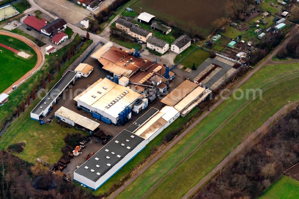 Aerial image Ettenheim - Company grounds and facilities of company Meiko Eisengiesserei in Ettenheim in the state Baden-Wurttemberg, Germany