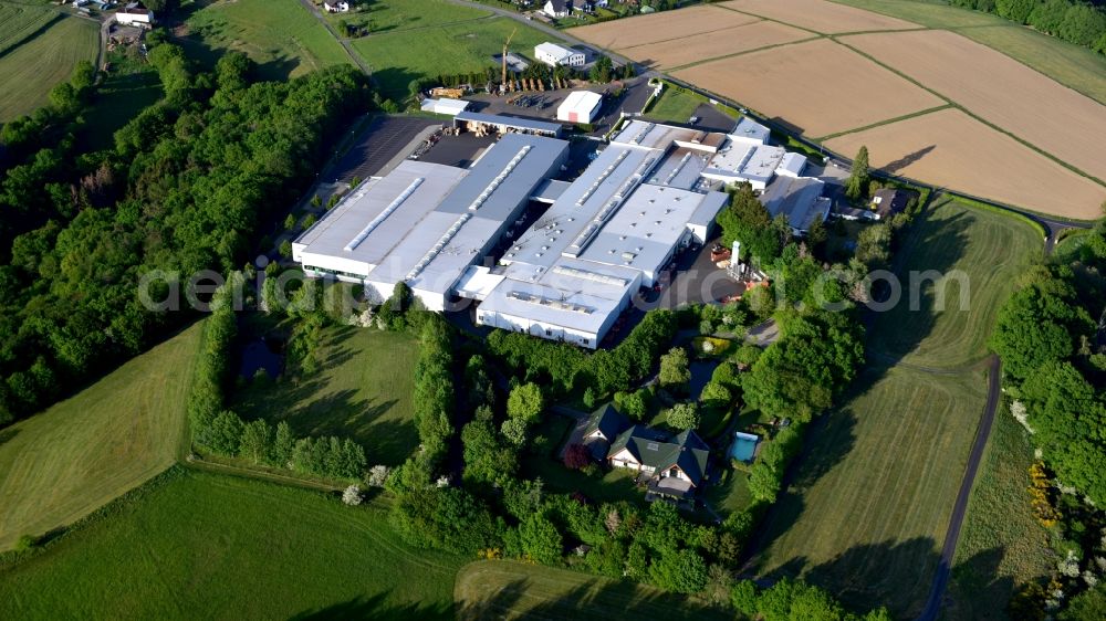 Aerial image Neustadt (Wied) - Company premises of Walter Th. Hennecke GmbH in Neustadt (Wied) in the state Rhineland-Palatinate, Germany