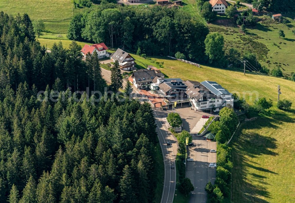 Schuttertal from above - Company grounds and facilities of Fischerkleidung Bekleidungshaus Einzelhandel/Mode in Schuttertal in the state Baden-Wuerttemberg, Germany