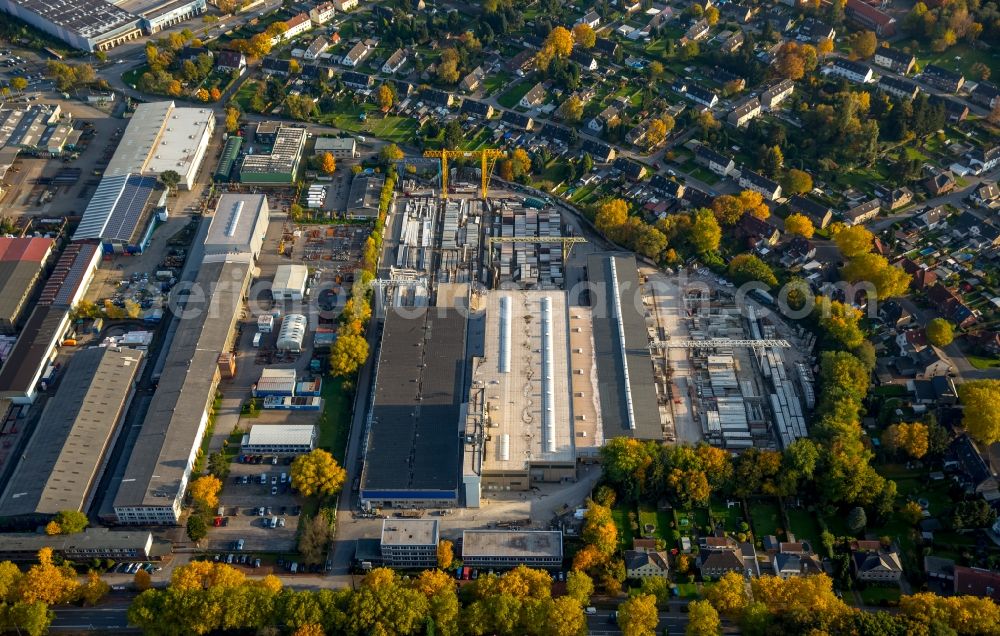 Aerial photograph Gladbeck - Company grounds and facilities of FUCHS concrete works of the FUCHS & Soehne company in Gladbeck in the state of North Rhine-Westphalia