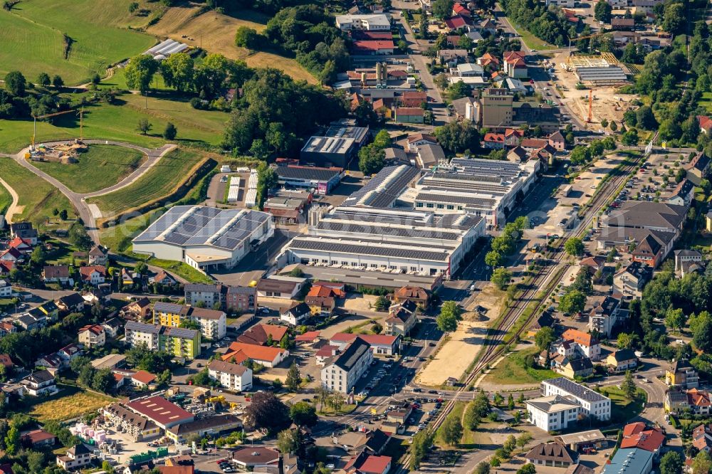 Aerial photograph Stockach - Company grounds and facilities of Gerhard Haas KG in Stockach in the state Baden-Wuerttemberg, Germany