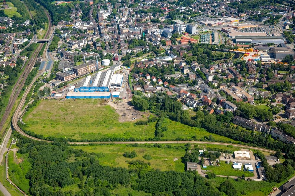 Oberhausen from the bird's eye view: Company grounds and facilities of GHH Radsatz Sterkrade part of Oberhausen in the state of North Rhine-Westphalia