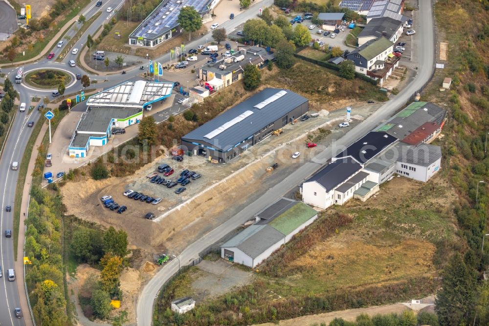 Aerial image Winterberg - Company grounds and facilities of HAS-Antriebstechnik GmbH Am Hagenblech in Winterberg in the state North Rhine-Westphalia, Germany