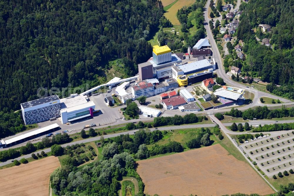 Aerial photograph Stühlingen - Company grounds and facilities of Sto-Group ( Sto SE & Co. KGaA ) in the district Weizen in Stuehlingen in the state Baden-Wuerttemberg, Germany