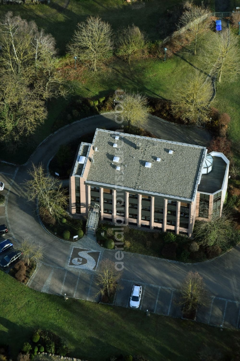 Rüdersdorf from above - Company grounds and facilities of H.e.r.t.z Elektronik GmbH Strausberger Strasse in Ruedersdorf in the state Brandenburg