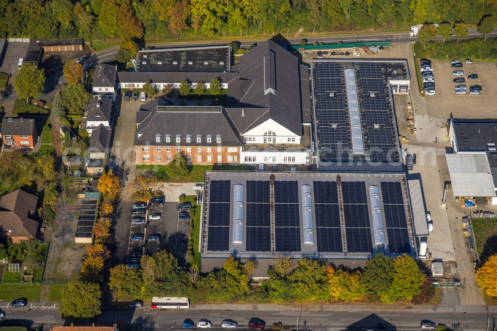 Aerial photograph Selm - Company grounds and facilities of Interhydraulik Hydraulik-Komponenten GmbH on street Am Buddenberg in Selm in the state North Rhine-Westphalia, Germany