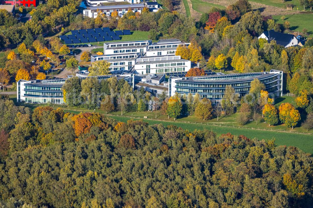 Aerial photograph Gladbeck - company grounds and facilities of IWG Innovationszentrum Wiesenbusch on street Am Wiesenbusch in Gladbeck at Ruhrgebiet in the state North Rhine-Westphalia, Germany