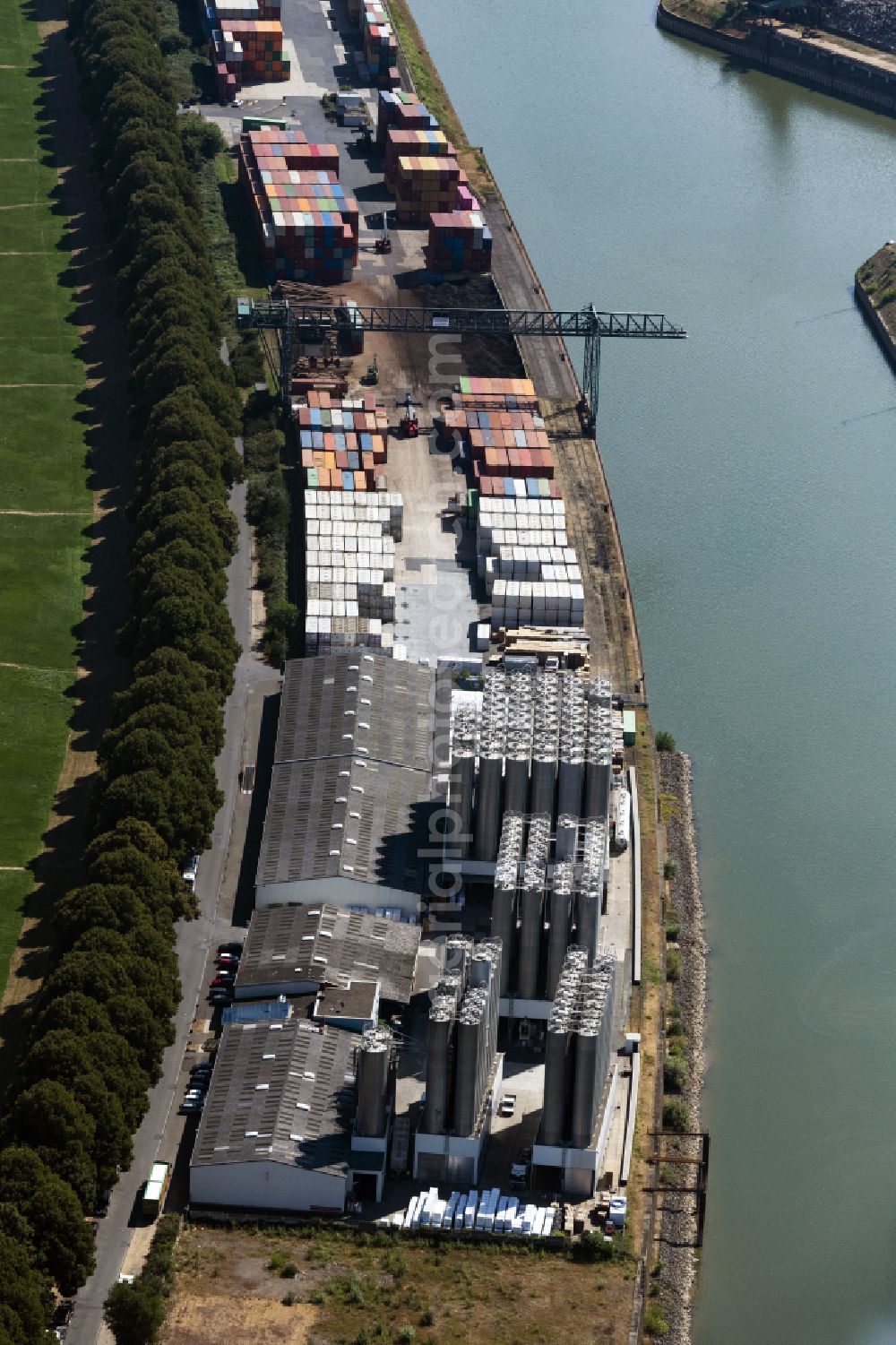 Aerial image Köln - Company grounds and facilities of Karl Schmidt Spedition in Cologne in the state North Rhine-Westphalia, Germany