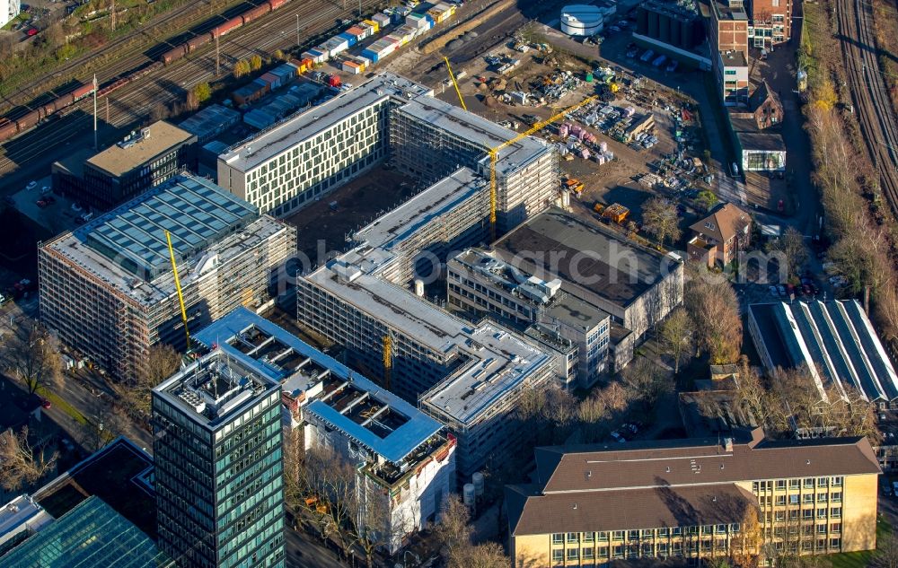 Bochum from above - Company grounds and facilities of KONE an der Wittener Strasse in Bochum in the state North Rhine-Westphalia