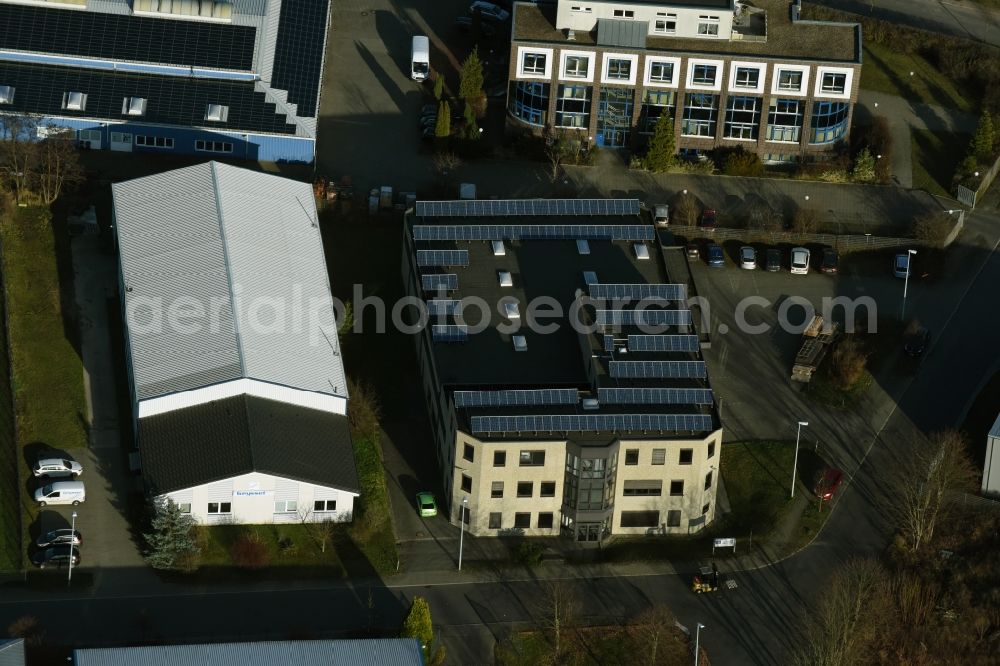 Aerial image Mühlenbecker Land - Company grounds and facilities of Norbert Wittstock GmbH in Muehlenbecker Land in the state Brandenburg