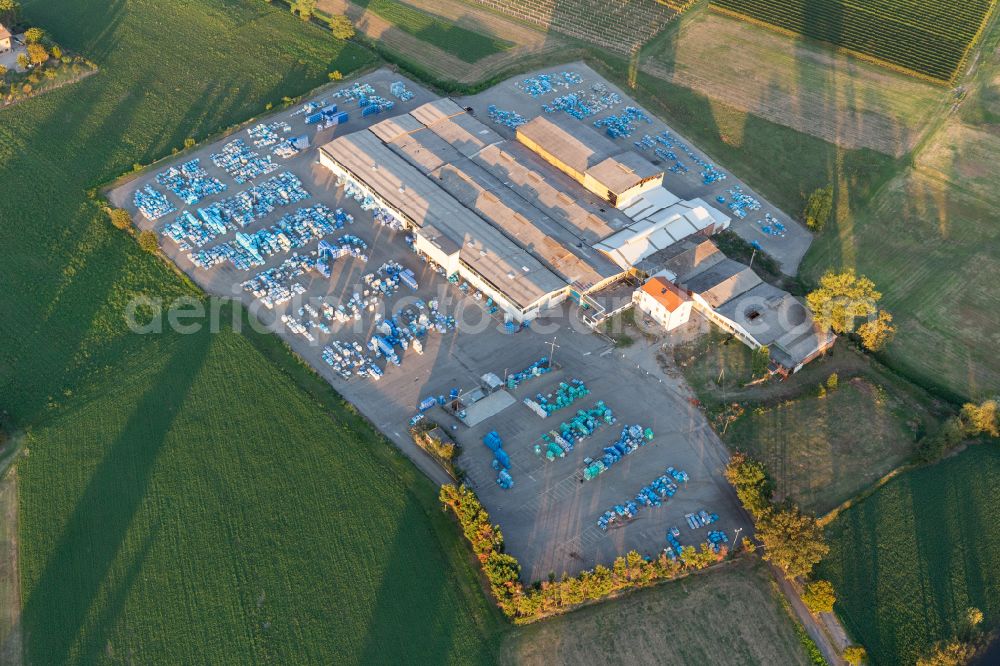 Scandiano from the bird's eye view: Company grounds and facilities of Logiker srl in Scandiano in Emilia-Romagna, Italy