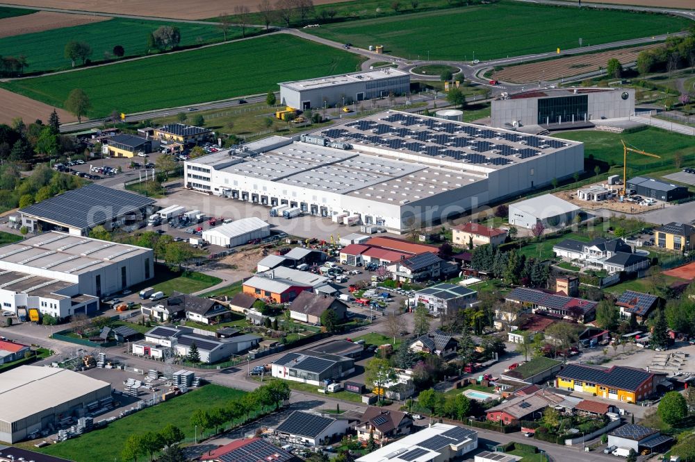 Aerial photograph Malterdingen - Company grounds and facilities of Marco GmbH & Co. KG in Malterdingen in the state Baden-Wuerttemberg, Germany