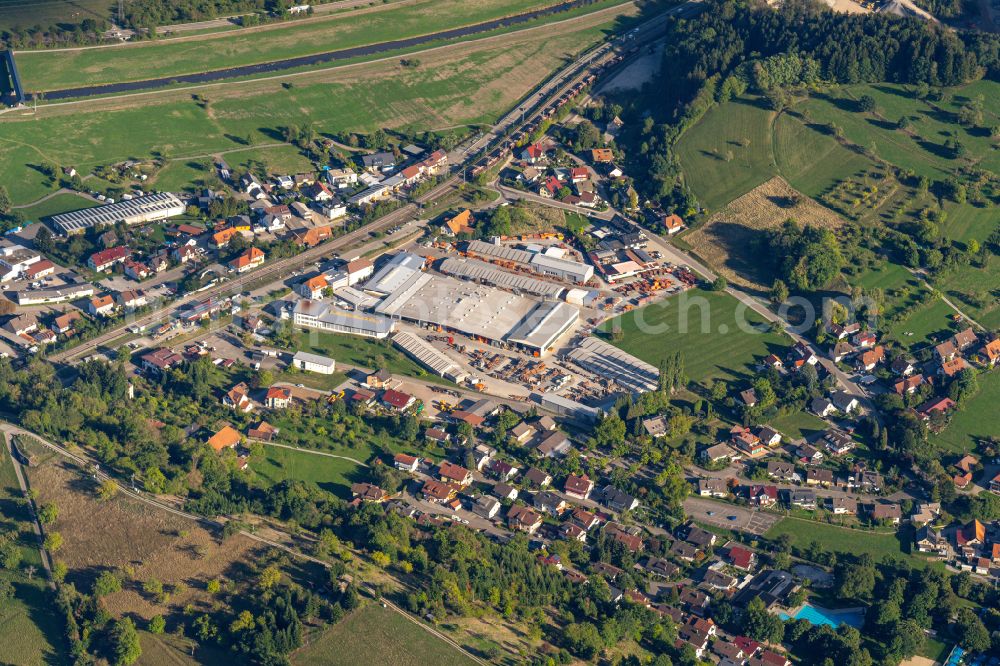 Steinach from the bird's eye view: Company grounds and facilities of PASCHAL-Werk G. Maier GmbH in Steinach in the state Baden-Wurttemberg, Germany