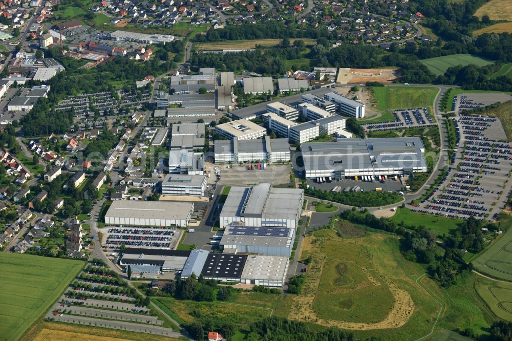 Blomberg from above - Premises of PHOENIX CONTACT GmbH & Co. KG, Blomberg in the state of North Rhine-Westphalia