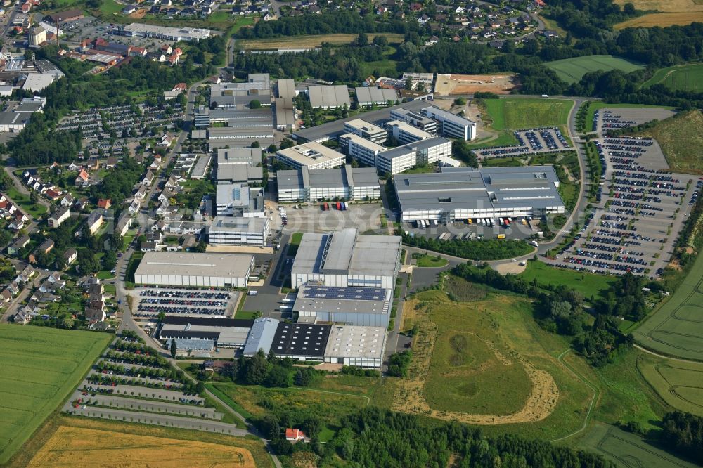 Blomberg from the bird's eye view: Premises of PHOENIX CONTACT GmbH & Co. KG, Blomberg in the state of North Rhine-Westphalia