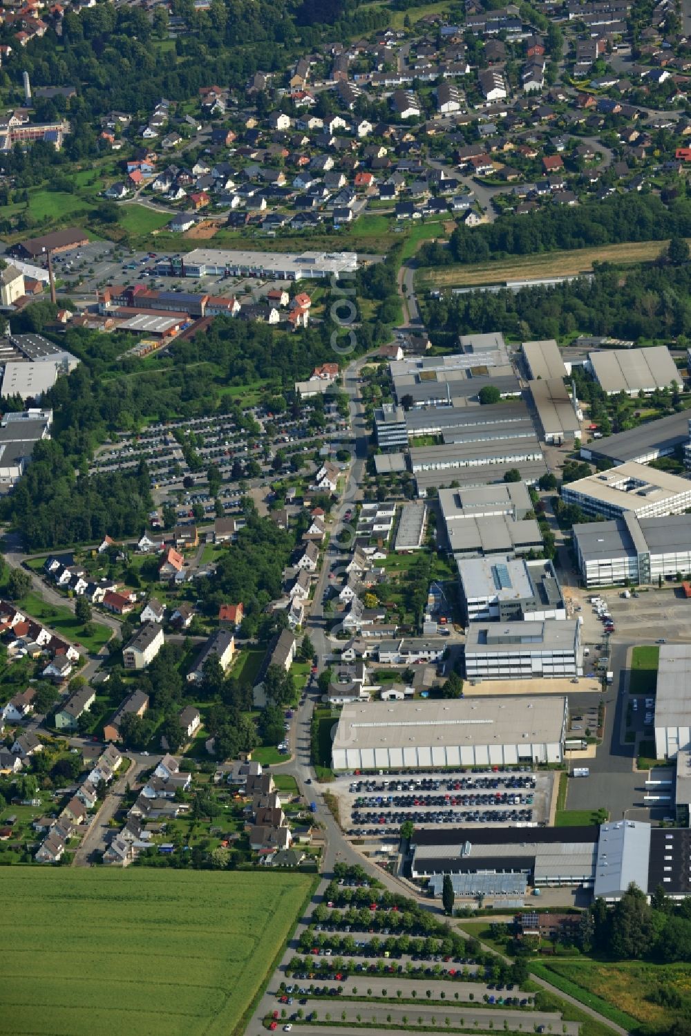 Aerial photograph Blomberg - Premises of PHOENIX CONTACT GmbH & Co. KG, Blomberg in the state of North Rhine-Westphalia