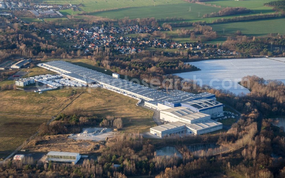 Aerial photograph Vetschau/Spreewald - Company grounds and facilities of Porcelaingres in Vetschau/Spreewald in the state Brandenburg