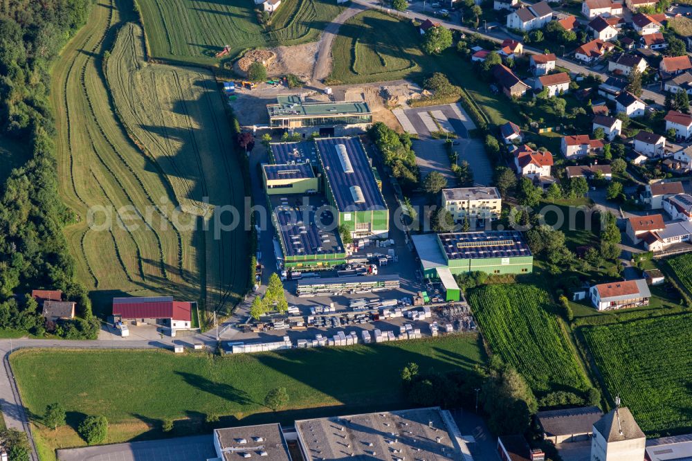 Aerial image Arnstorf - Company grounds and facilities of Proeckl GmbH in Arnstorf in the state Bavaria, Germany