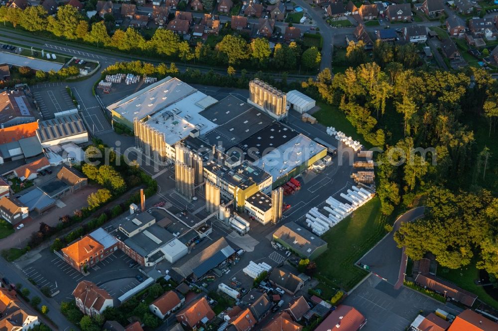 Velen from above - Company grounds and facilities of Rehau AG + Co in Velen in the state North Rhine-Westphalia, Germany