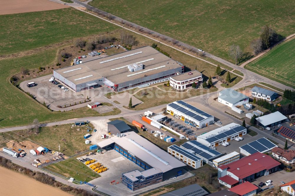 Aerial image Grafenhausen - Company grounds and facilities of Ruehle GmbH and andere in Grafenhausen in the state Baden-Wuerttemberg, Germany