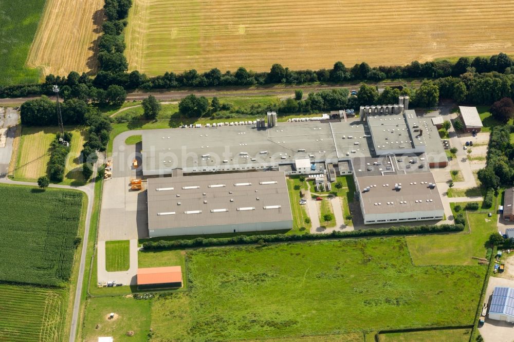 Aerial photograph Kutenholz - Company grounds and facilities of RPC Verpackungen Kutenholz GmbH in Kutenholz in the state Lower Saxony, Germany