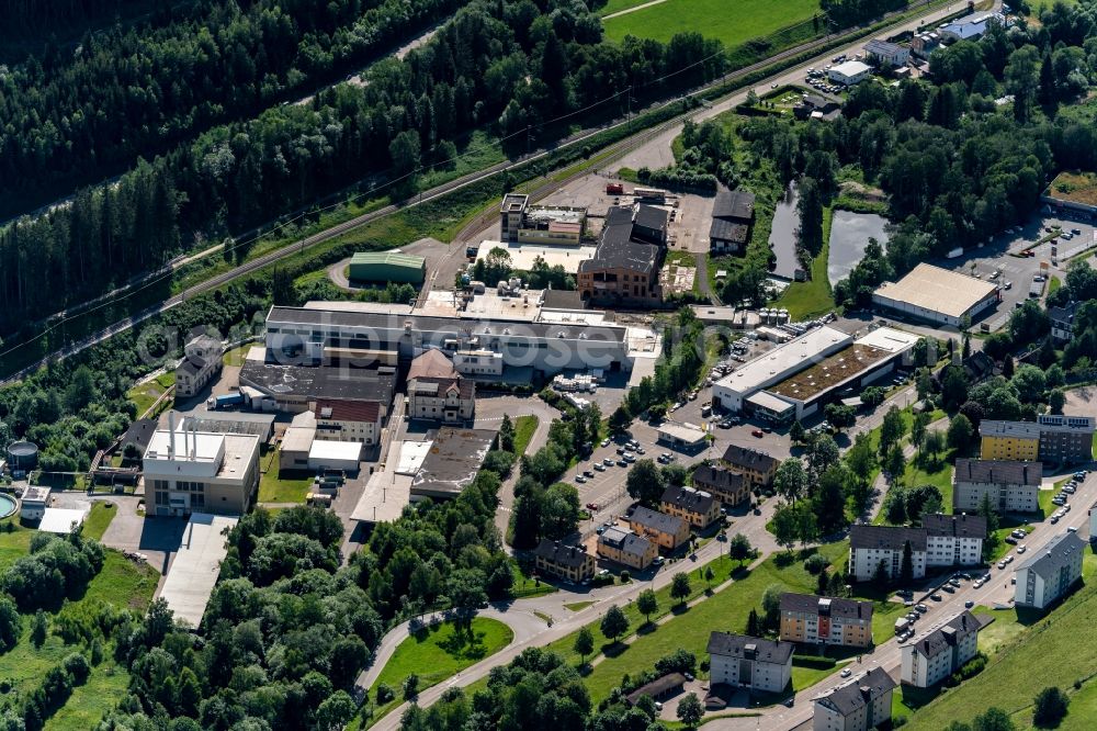 Aerial image Titisee-Neustadt - Company grounds and facilities of Schoeller Technocell GmbH & Co. KG in Titisee-Neustadt in the state Baden-Wuerttemberg, Germany