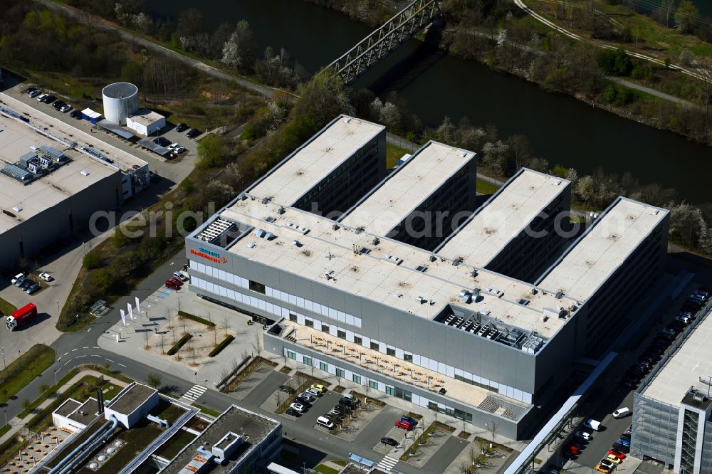 Aerial image Forchheim - Company grounds and facilities of Siemens Healthineers AG in the district Buckenhofen in Forchheim in the state Bavaria, Germany