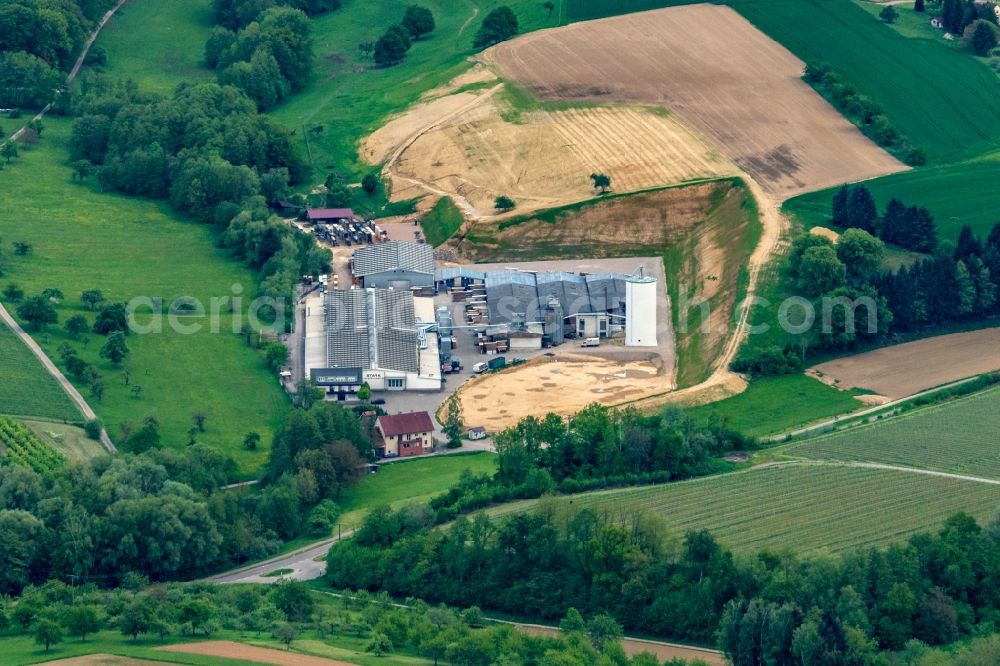 Aerial photograph Offenburg - Company grounds and facilities of Sixtus Stark gmbH in Offenburg in the state Baden-Wurttemberg, Germany