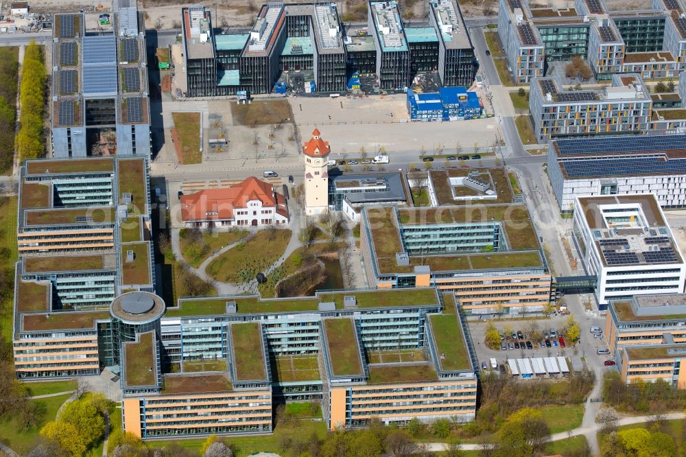 München from above - Company grounds and facilities of Stadtwerke Muenchen GmbH in Munich in the state Bavaria