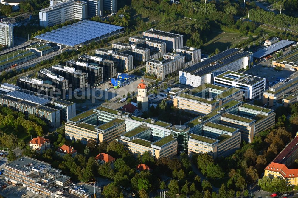 München from above - Company grounds and facilities of Stadtwerke Muenchen GmbH in Munich in the state Bavaria