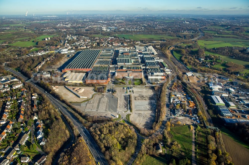 Bochum from above - Company grounds and facilities of the former Adam Opel AG Werkes Bochum I in Bochum in the state North Rhine-Westphalia