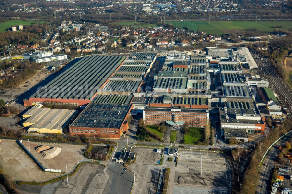 Aerial image Bochum - Company grounds and facilities of the former Adam Opel AG Werkes Bochum I in Bochum in the state North Rhine-Westphalia