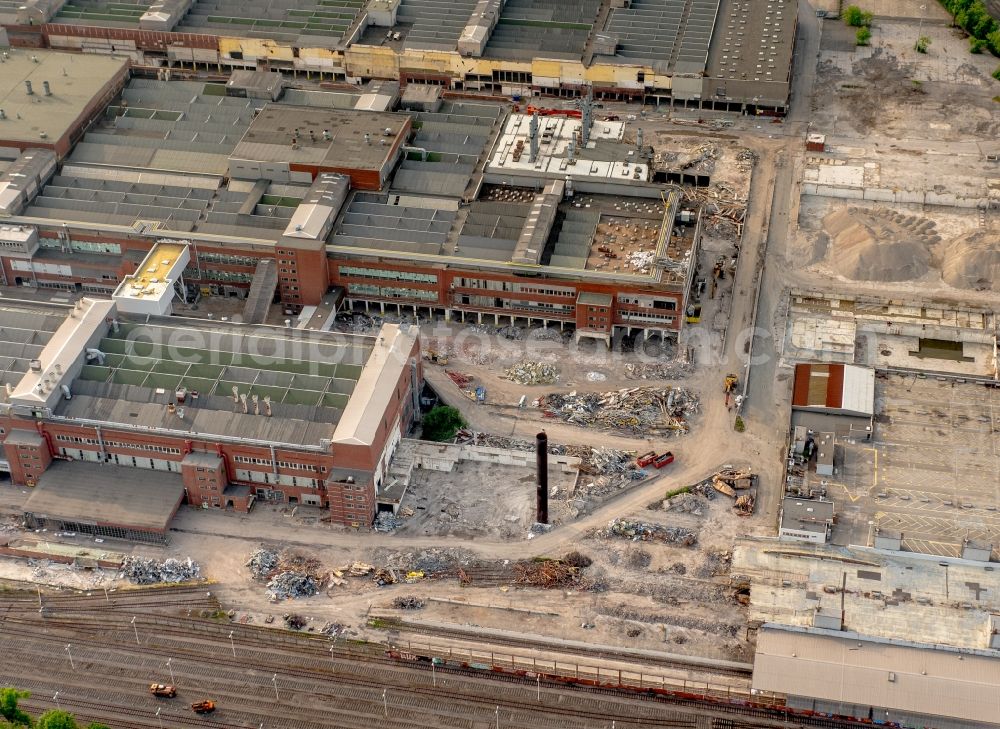 Aerial image Bochum - Company grounds and facilities of the former Adam Opel AG Werkes Bochum I in Bochum in the state North Rhine-Westphalia