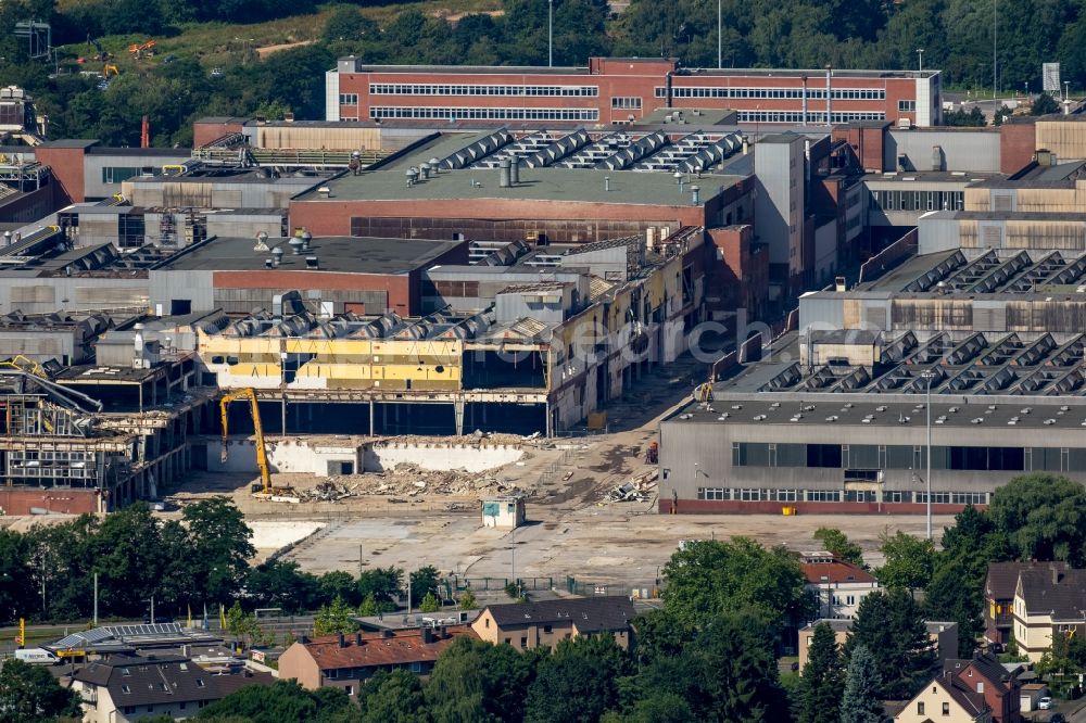 Aerial image Bochum - Company grounds and facilities of the former Adam Opel AG Werkes Bochum I in Bochum in the state North Rhine-Westphalia