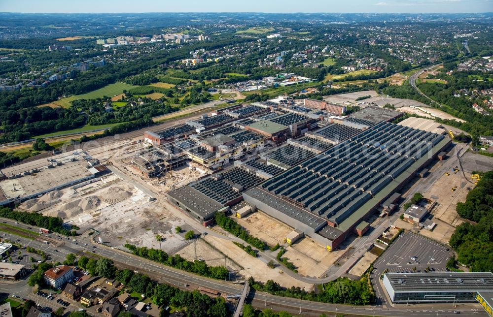 Aerial image Bochum - Company grounds and facilities of the former Adam Opel AG Werkes Bochum I in Bochum in the state North Rhine-Westphalia