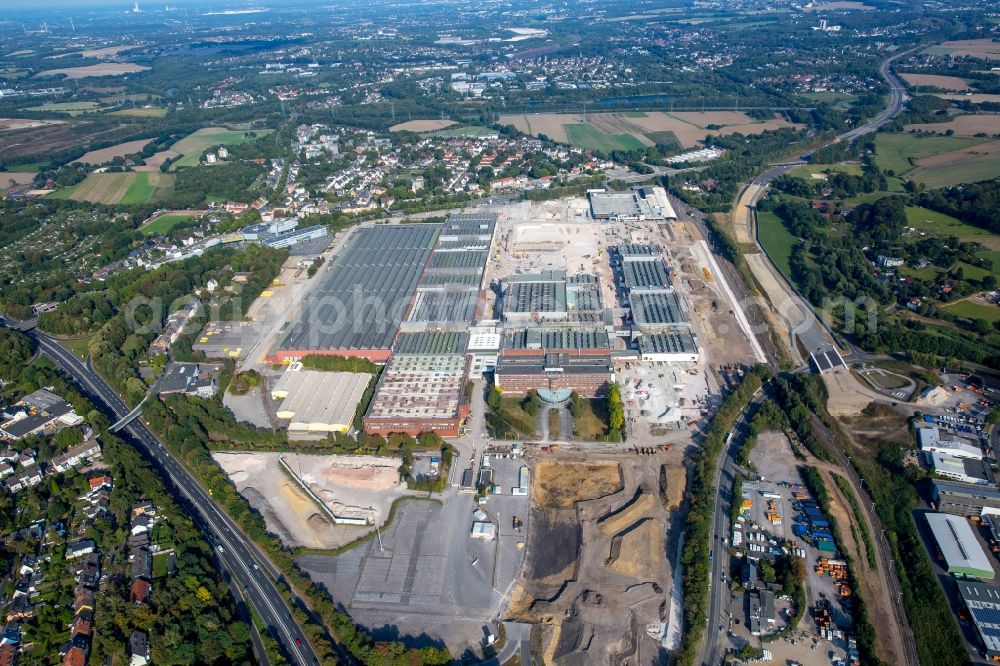 Bochum from the bird's eye view: Company grounds and facilities of the former Adam Opel AG Werkes Bochum I in Bochum in the state North Rhine-Westphalia