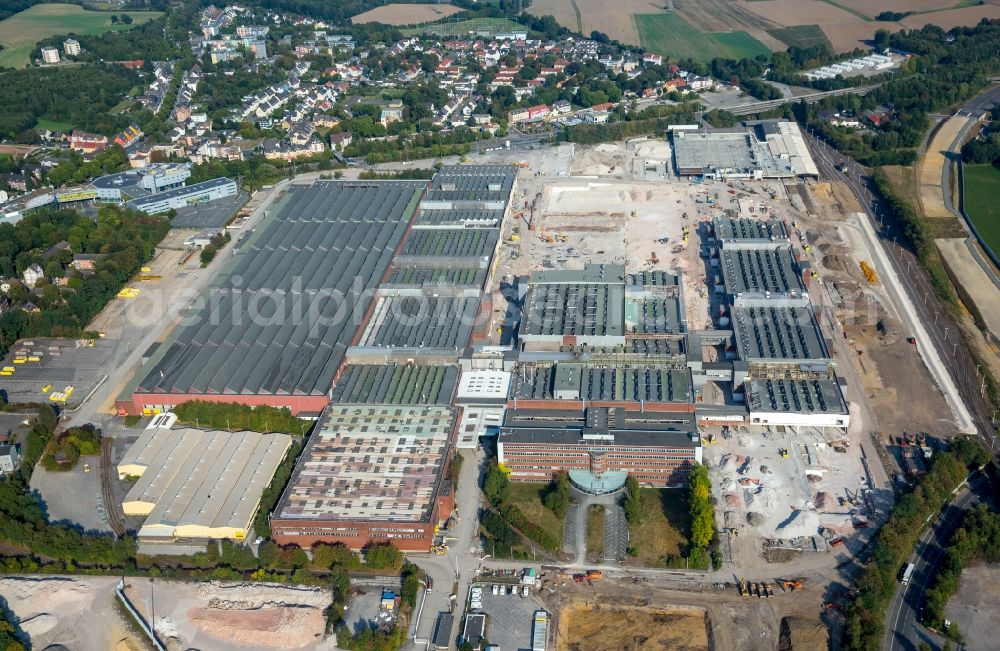 Aerial image Bochum - Company grounds and facilities of the former Adam Opel AG Werkes Bochum I in Bochum in the state North Rhine-Westphalia