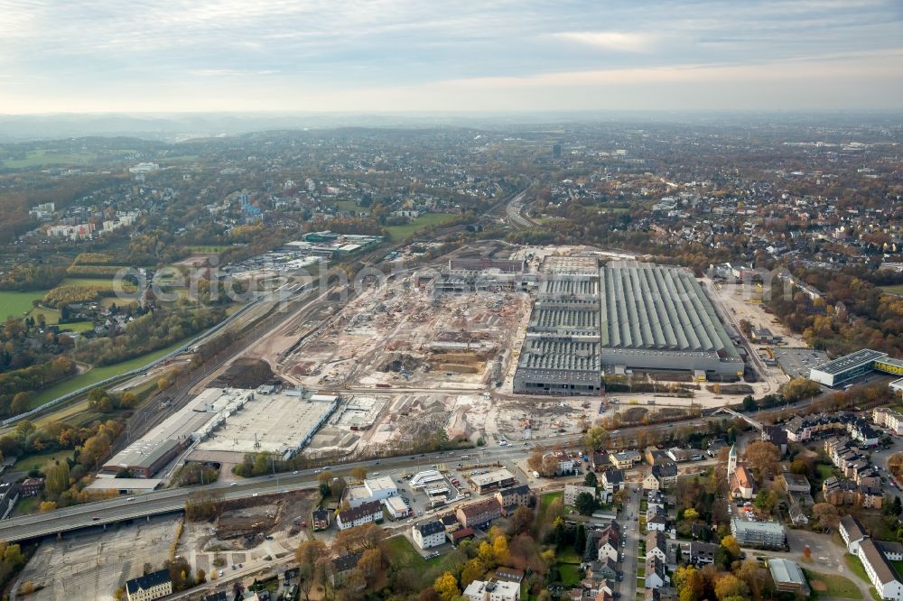 Bochum from the bird's eye view: Company grounds and facilities of the former Adam Opel AG Werkes Bochum I in Bochum in the state North Rhine-Westphalia