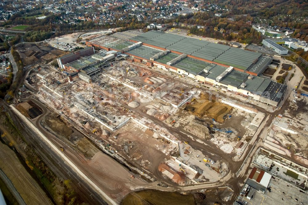 Bochum from above - Company grounds and facilities of the former Adam Opel AG Werkes Bochum I in Bochum in the state North Rhine-Westphalia