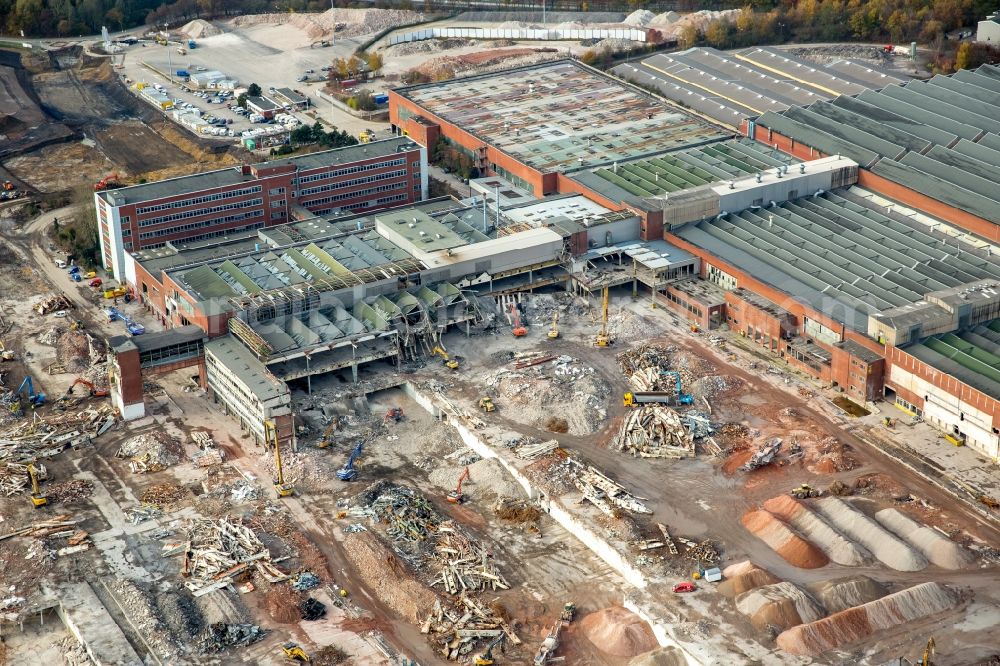 Bochum from the bird's eye view: Company grounds and facilities of the former Adam Opel AG Werkes Bochum I in Bochum in the state North Rhine-Westphalia