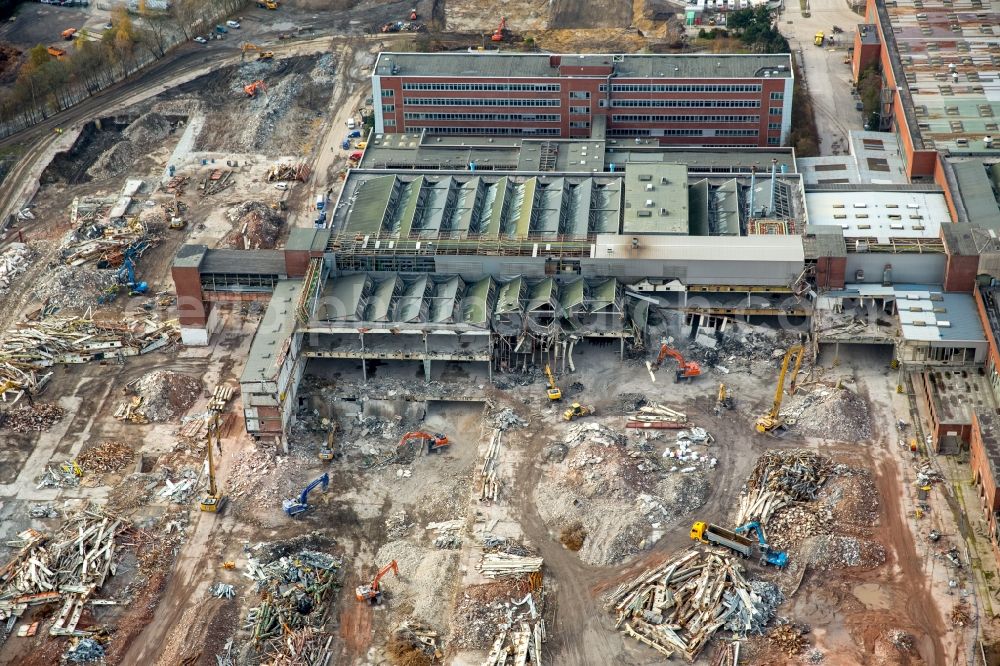 Aerial image Bochum - Company grounds and facilities of the former Adam Opel AG Werkes Bochum I in Bochum in the state North Rhine-Westphalia